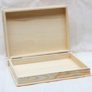 Caja de almacenamiento de madera con tapa, caja rectangular de madera maciza para joyería, para regalo, almacenamiento de té - Product Image 1