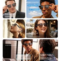 Lunettes Intelligentes à Reconnaissance Avancée, Caméra 13MP, Enregistrement Vidéo, Traduction IA, Casque Connecté Intelligent