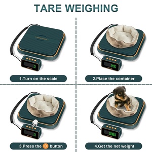 Nouvelle balance de plate-forme numérique en acier robuste de conception balances d'expédition d'étalonnage facile pour un usage domestique capacité de 40kg affichage LED LCD - Product Image 6