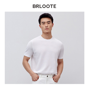 Brloyte produttori Custom Designer abbigliamento moda <span class=keywords><strong>uomo</strong></span> semplice t-Shirt piatta macchina comoda estiva elastica cotone t-Shirt - Product Image 2