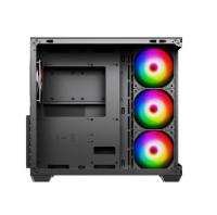 Boîtier d'ordinateur Usine Boîtier de jeu PC de bureau Installation rapide Boîtier PC de bureau CPU ATX avec verre incurvé