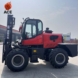 Mesin EPA 4 roda penggerak semua medan Forklift 3.5 Ton suku cadang Forklift disesuaikan 5 Ton 6 Ton 4x4 Forklift dengan cummins - Product Image 6