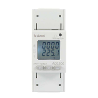 Compteur d'énergie monophasé Acrel ADL200, surveillance de l'énergie des bâtiments, entrée AC 80A, RS485 MODBUS
