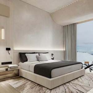 Modern Boutique Hotel with Large <b>Beds</b> Solid <b>Wood</b> Panel Standard Rooms Star Rated by Design Style - Product Image 3