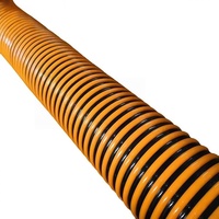 Selang Hisap Air PVC Spiral Bertulang Fleksibel Tahan Tekanan Tinggi Tahan UV Ringan untuk Irigasi 100m