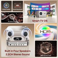 Projecteur LED LCD Mini Portable 4K Full HD 1080P Modèle Boom 3 Certifié 2G pour Netflix Cinéma Vidéo Domestique – Fabrication OEM/ODM