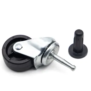 Custom 40mm 50mm 65mm 75mm Furniture PP 3/8" 5/16" Casters 1/2" Stem Casters Wheel With Brake