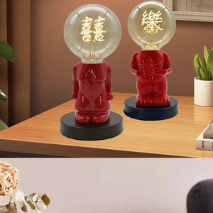 Creative Table <b>Lamp</b> E27 Incandescent Bulb <b>Switch</b> Control 220V Bedroom Desk Night Light Nordic Style Decorative Wedding <b>Lamp</b> - Product Image 2