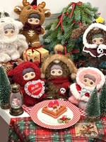Figurines en peluche originales HI TOY Limited MayMei Winter Weirdness Series, boîte à surprises, vinyle, peluche, décorations de Noël, ornements