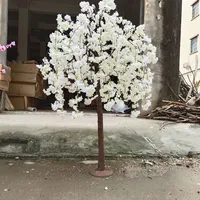 1,5m Hoher Weißer Rosa Künstlicher Kirschblütenbaum als Tischdekoration