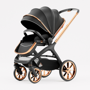 Poussette de luxe pour bébé modèle 606 de qualité supérieure, siège haute, cadre en alliage d'aluminium, roues pivotantes à 360°, pliable, 0-3 ans - Product Image 4