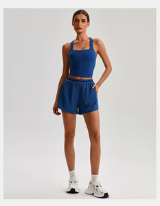 Nouveau 2026 – <span class=keywords><strong>Ensemble</strong></span> de <span class=keywords><strong>sport</strong></span> pour <span class=keywords><strong>femme</strong></span> grande taille : débardeur de yoga, short taille haute, soutien-gorge de <span class=keywords><strong>sport</strong></span> <span class=keywords><strong>push</strong></span>-<span class=keywords><strong>up</strong></span> pour l'entraînement estival et le fitness - Product Image 4