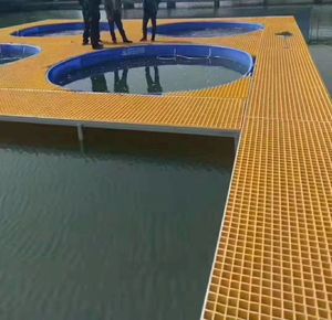 Wastewater treatment <b>plant</b> FRP grille | Acid and alkali resistant corrosion proof | Grille plate / trench <b>cover</b> plate one-stop - Product Image 2