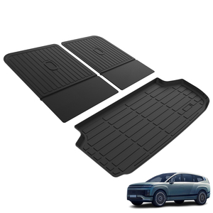 Tapis de sol de voiture écologiques 5D coussins de dossier durables en Tpe doublure de cargaison à bas prix pour Hyundai <span class=keywords><strong>Ioniq</strong></span> 9 <span class=keywords><strong>6</strong></span> sièges 2026 - Product Image 1