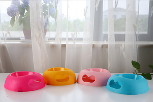 Renk Pet besleyici kase tasarımı köpek maması kaseleri plastik köpek kedi kase - Product Image 5