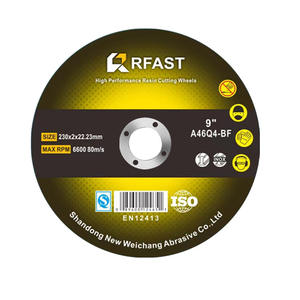 قرص قطع فائق الرقة مقاس 9 بوصات 230 مم للجلاخة الزاوية، عجلة جلخ للفولاذ المقاوم للصدأ، توريد مباشر من المصنع - Product Image 1