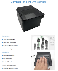 Lecteur de cartes NFC et scanner d'empreintes digitales Timy 5 pouces, appareil portable Android avec capteur FAP10 et GPS pour la vérification d'identité - Product Image 5
