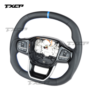 Convient pour <span class=keywords><strong>Ford</strong></span> Transit C-MAX Kuga St V348 Tourneo Mk8 2018 2019 2023 <span class=keywords><strong>2021</strong></span> 2022 Volant en cuir - Product Image 2