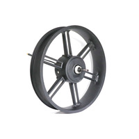 Roue à moteur OUXI V8 d'origine, 20 pouces, moteur 48V-500W, ligne de moteur sur le côté gauche - Prise noire