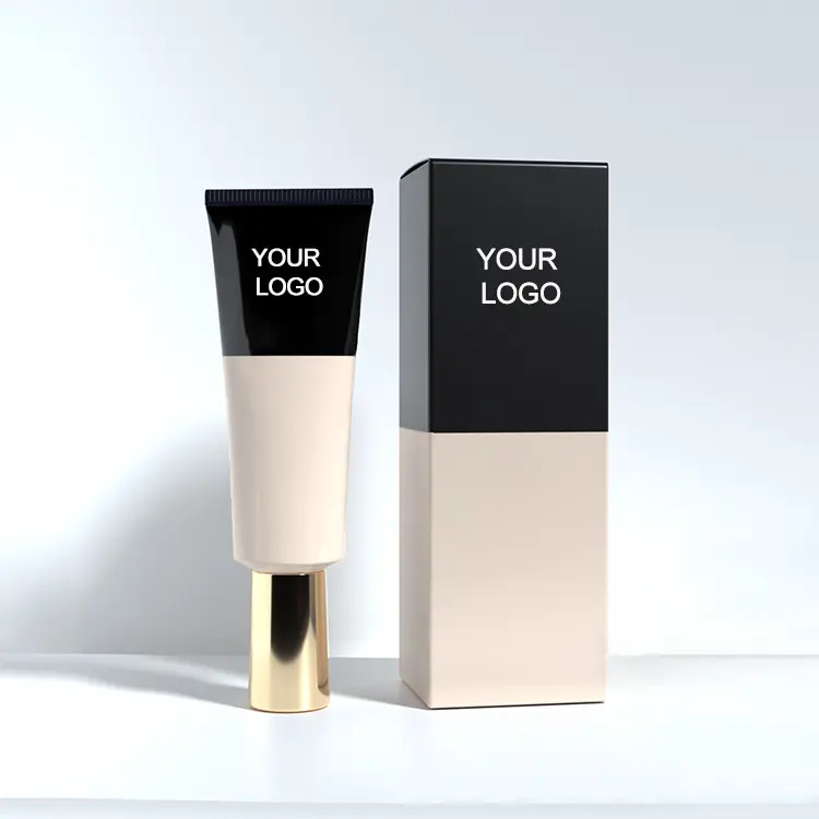 Foundation Wajah Label Pribadi Logo OEM (Baru) Foundation Cair Cakupan Penuh Matte Tahan Lama