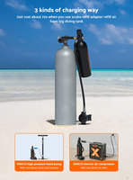 TUDIVING ISO 1L sous-marin Sports nautiques de plein air lunettes de natation plongée en apnée bouteille de gaz plongée sous-marine en aluminium réservoir d'air équipement de plongée