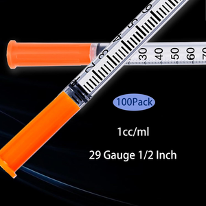<span class=keywords><strong>Jeringa</strong></span> de Insulina Desechable para Diabéticos <span class=keywords><strong>con</strong></span> Certificación CE/ISO, 30g 0.5ml, Médica, Estéril, <span class=keywords><strong>con</strong></span> <span class=keywords><strong>Aguja</strong></span> Fija, OEM, Tamaño 1ml, Uso Veterinario - Product Image 1