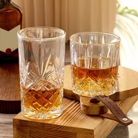 Verre à whisky en cristal gravé, coupe Old Fashioned et verres Highball pour les cocktails et les boissons au bourbon