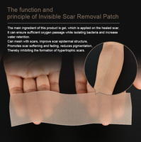 Fournitures de thérapie de réadaptation pour la beauté médicale : Bande de silicone pour cicatrices chéloïdes, Patch de gel adhésif pour l'élimination des cicatrices