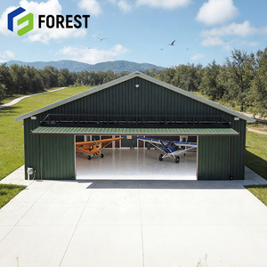Hangar de Aviones con Estructura de Acero Industrial de Diseño Moderno y Profesional, Diseño de Marco de Portal para Jets Privados, Calidad de Exportación - Product Image 1