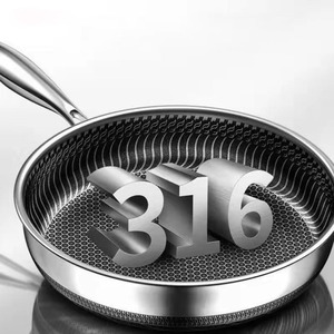 <strong>New</strong> High Quality 316/304 Stainless Steel Nonstick Frying <strong>Grill</strong> <strong>Pan</strong> Steak Skillet Non Stick Fry <strong>Pan</strong> for Restutrant - Product Image 6