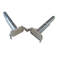Support de fixation invisible en acier inoxydable estampé sur mesure avec traitement de surface nickel/chrome/galvanisé pour cloison invisible