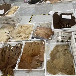 Extensions de cheveux humains vierges 100% naturels, lisses et soyeux, 22 pouces, blond russe, Remy, à bandes adhésives, double trame, garantie 1 an - Product Image 6