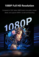 Projecteur DLP Yinzam S1 1000 ANSI Lumens 1080P à ultra courte focale, prise en charge 4K, Android 13, projecteur de poche pour la maison et les entreprises