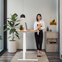 Meubles de bureau écologiques, table de bureau en bambou massif, bureau debout en bambou, bureau debout Ecoamx