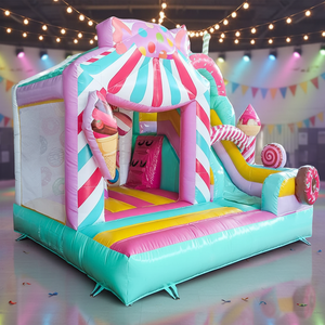 Casa hinchable inflable de helado de grado comercial con tobogán Juegos al aire libre Combo Nuevo diseño Candy Jumping Castle <span class=keywords><strong>en</strong></span> venta - Product Image 6