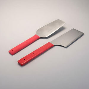 65 #   Truelle à briques double face en acier au manganèse |   Outil de maçonnerie avec poignée en plastique antidérapante pour la construction et la pose de briques - Product Image 6