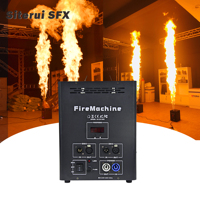 SITERUI Stage Dj Club Disco Equipment 200W Machine à flamme à double tête, machine à flamme de contrôle DMX