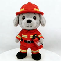Fabricant de poupées Shengye, ASTM EN71 CE, prix bas, 15 cm, 20 cm, 25 cm, peluche de chien de feu rouge mignonne personnalisée, jouet en peluche pour cadeau