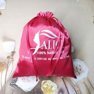 Bolsas de Compras Personalizadas con Logotipo, Bolsas de Satén de Seda Impresas con Serigrafía, Bolsas con Cordón para Guardar Herramientas de Peluquería, Ropa, Zapatos, Bolsos, Regalos y Protección Contra el Polvo - Product Image 6