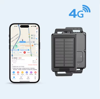Pelacak GPS Surya 4G Tahan Air IP67 Plastik Deteksi Suhu LBS Penghitung Langkah Aplikasi Gratis untuk Manajemen Ternak