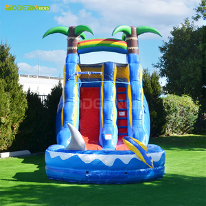 Casa <span class=keywords><strong>de</strong></span> Brinco Inflable, Parque con Palmeras y Toboganes, Combo <span class=keywords><strong>de</strong></span> Piscina <span class=keywords><strong>de</strong></span> Agua y Toboganes <span class=keywords><strong>de</strong></span> Agua para Actividades Comerciales - Product Image 5