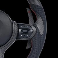 Volant en fibre de carbone forgée mate avec LED pour BMW F30 F10 F15 F16 F20 F25 M3 M5