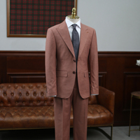 Ensemble de costume à rayures pour homme, style italien, pour affaires, revers pointus, coupe ajustée, style Old Money, qualité supérieure