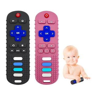 Juguetes de Silicona para la Dentición del Bebé, Mordedor Suave con Forma de Control Remoto de TV para Niños y Niñas, Ecológico y con Características Sensoriales, Regalo para Bebés - Product Image 1