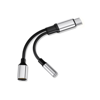 Adaptateur audio USB C vers Type-C 3.5mm Câble OTG PD 10W Charge rapide Neuf pour ordinateur portable Téléphone portable Tablette PC