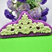 Hot Sale Silikon form European Style Geprägte Kronen putz Fondant form Kuchen Dekoration Handgemachte DIY Werkzeuge