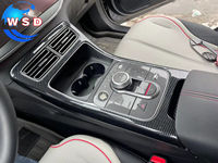 Accessoires d'intérieur de voiture en fibre de carbone ABS couvercle de panneau de pommeau de levier de vitesse et garniture de cadre de panneau de Console centrale pour BYD Destroyer 05 2024
