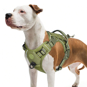 حزام شبكي ناعم تكتيكي ممتاز للخدمة الشاقة مع رقع خطاف وألواح حلقية للكلاب الكبيرة للتدريب على المشي لمسافات طويلة - Product Image 2