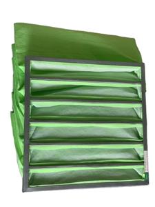 Filtro de Bolsillo de Alta Eficiencia, Filtro de <span class=keywords><strong>Aire</strong></span> de Eficiencia <span class=keywords><strong>Media</strong></span>, Medio Filtrante de Fibra Sintética para HVAC Industrial y Comercial - Product Image 1