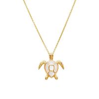 Bijoux sur le thème de la vie marine, pendentif tortue de mer en nacre avec zircone cubique blanche, coquille d'ormeau, bijoux tortue en coquille blanche
